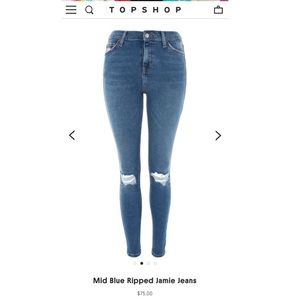 TOPSHOP JAMIE JEANS barely used